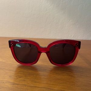 Red Celine sunglasses